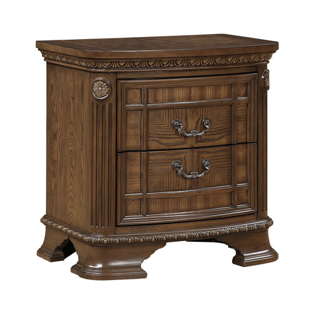 Everleigh Brown 4pc Set (QB+NS+DR+MR) from Homelegance - Luna Furniture