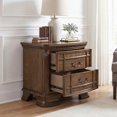 Everleigh Brown Nightstand from Homelegance - Luna Furniture