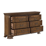 Everleigh Brown 4pc Set (QB+NS+DR+MR) from Homelegance - Luna Furniture