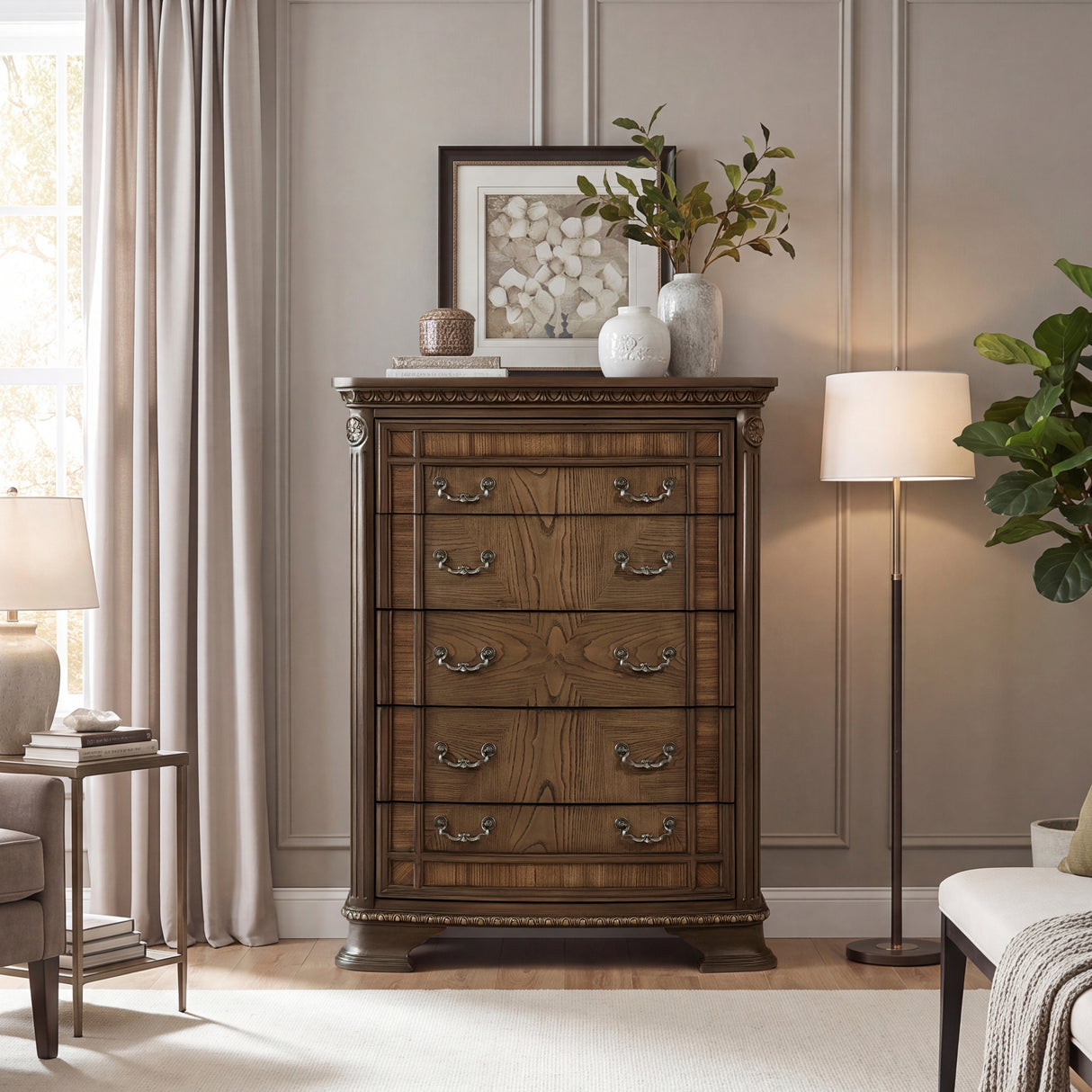 Everleigh Brown Chest from Homelegance - Luna Furniture