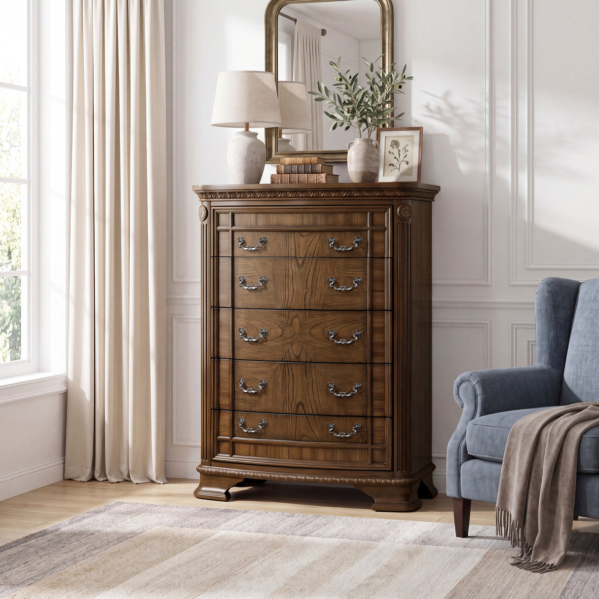 Everleigh Brown Chest from Homelegance - Luna Furniture