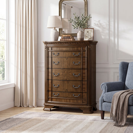 Everleigh Brown Chest from Homelegance - Luna Furniture