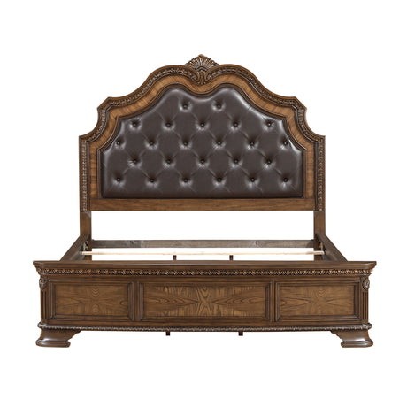 Everleigh Brown Eastern King Bed from Homelegance - Luna Furniture