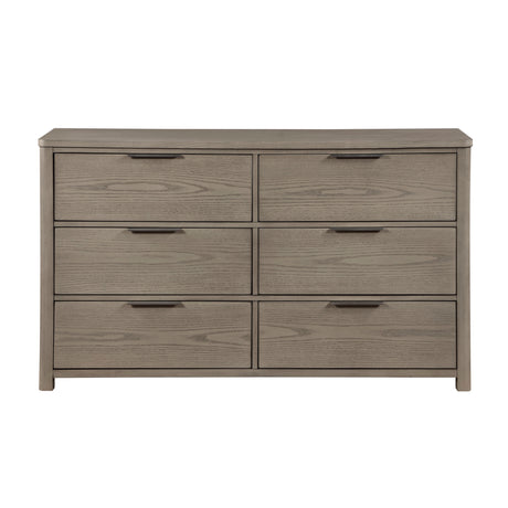 Dalston Light Gray/Beige 4pc Set (QB+NS+DR+MR) from Homelegance - Luna Furniture