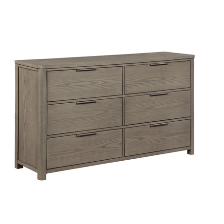 Dalston Light Gray/Beige 4pc Set (QB+NS+DR+MR) from Homelegance - Luna Furniture