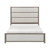 Dalston Light Gray/Beige 4pc Set (QB+NS+DR+MR) from Homelegance - Luna Furniture