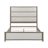 Dalston Light Gray/Beige 4pc Set (QB+NS+DR+MR) from Homelegance - Luna Furniture