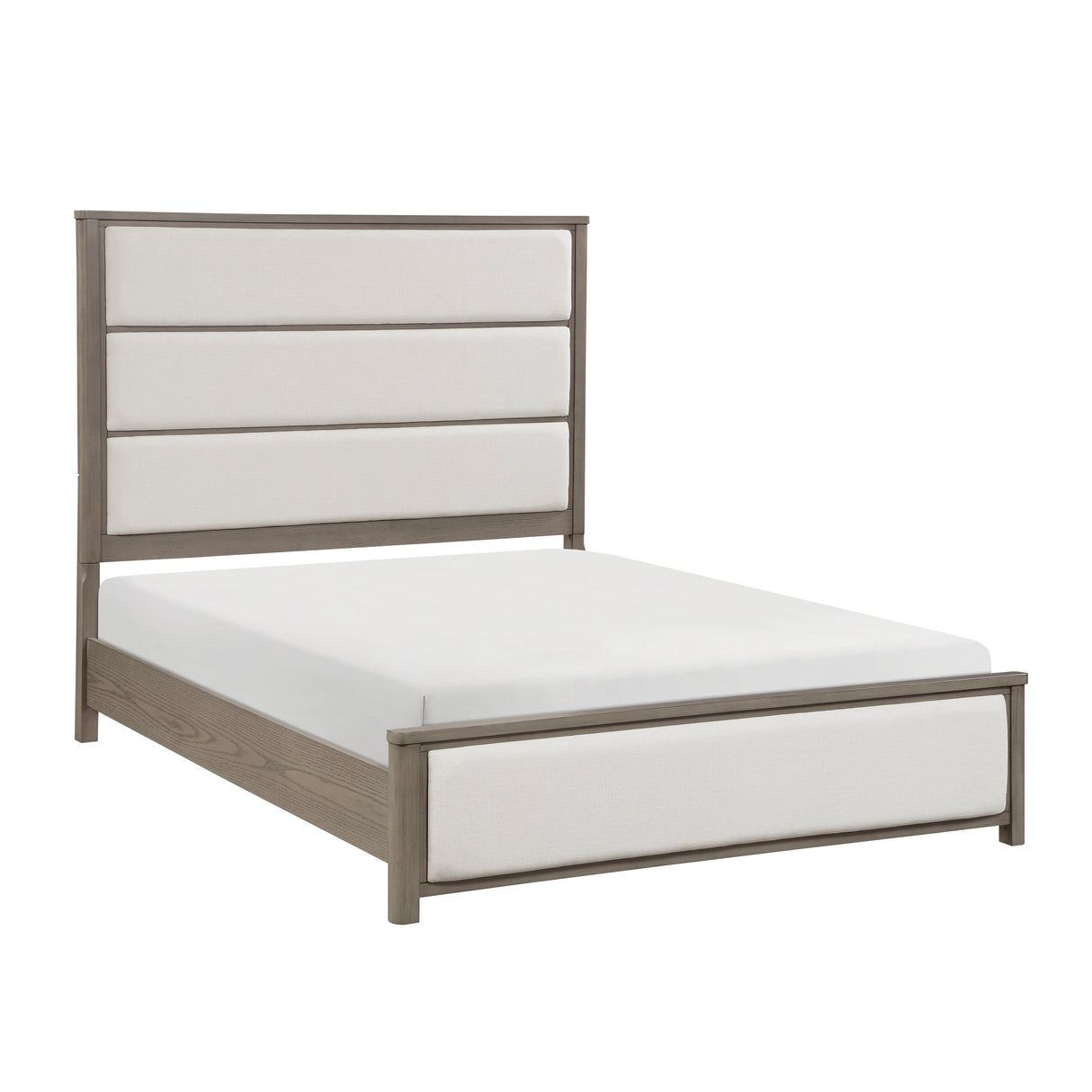 Dalston Light Gray/Beige 4pc Set (QB+NS+DR+MR) from Homelegance - Luna Furniture