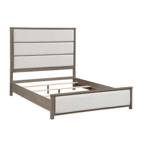 Dalston Light Gray/Beige 4pc Set (QB+NS+DR+MR) from Homelegance - Luna Furniture