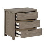 Dalston Light Gray/Beige 5pc Set (QB+NS+DR+MR+CH) from Homelegance - Luna Furniture