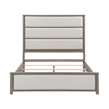 Dalston Light Gray/Beige 5pc Set (QB+NS+DR+MR+CH) from Homelegance - Luna Furniture