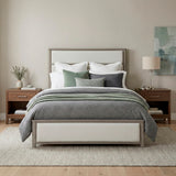 Dalston Light Gray/Beige Queen Bed from Homelegance - Luna Furniture