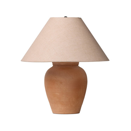 Russo Table Lamp in Aged Natural Terracotta from Four Hands - Luna Furniture