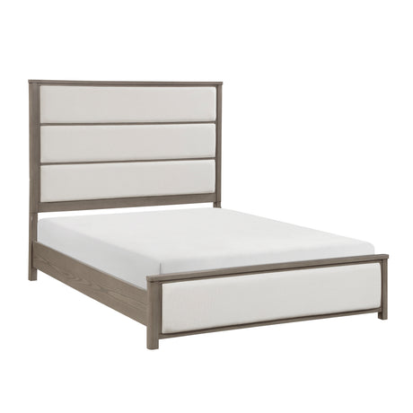 Dalston Light Gray/Beige Panel Bedroom Set from Homelegance - Luna Furniture