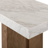 Olympia Console Table in White Carrara Marble from Four Hands - Luna Furniture