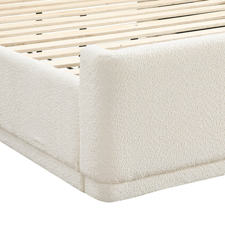 Carmel Light Gray Queen Platform Bed from Homelegance - Luna Furniture