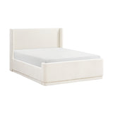 Carmel Beige Queen Upholstered Platform Bed from Homelegance - Luna Furniture