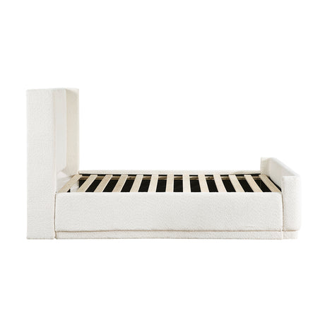 Carmel Beige Eastern King Platform Bed from Homelegance - Luna Furniture