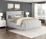 Carmel Light Gray Queen Platform Bed from Homelegance - Luna Furniture