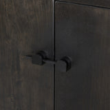 Reza Bookcase in Worn Black Acacia from Four Hands - Luna Furniture