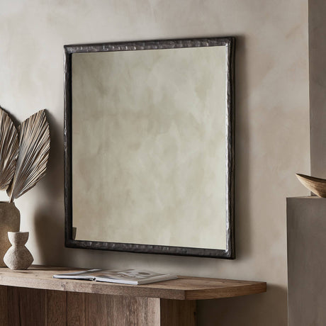 Langford Wall Mirror in Smoked Nickel from Four Hands - Luna Furniture