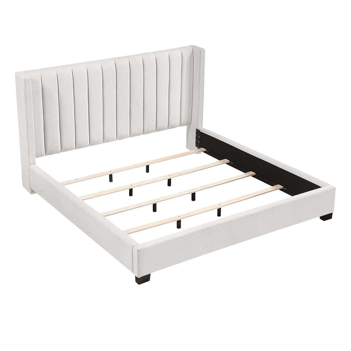 Emerson Beige Upholstered Full Bed from Homelegance - Luna Furniture