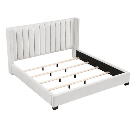 Carter Natural Queen Platform Bed from Homelegance - Luna Furniture