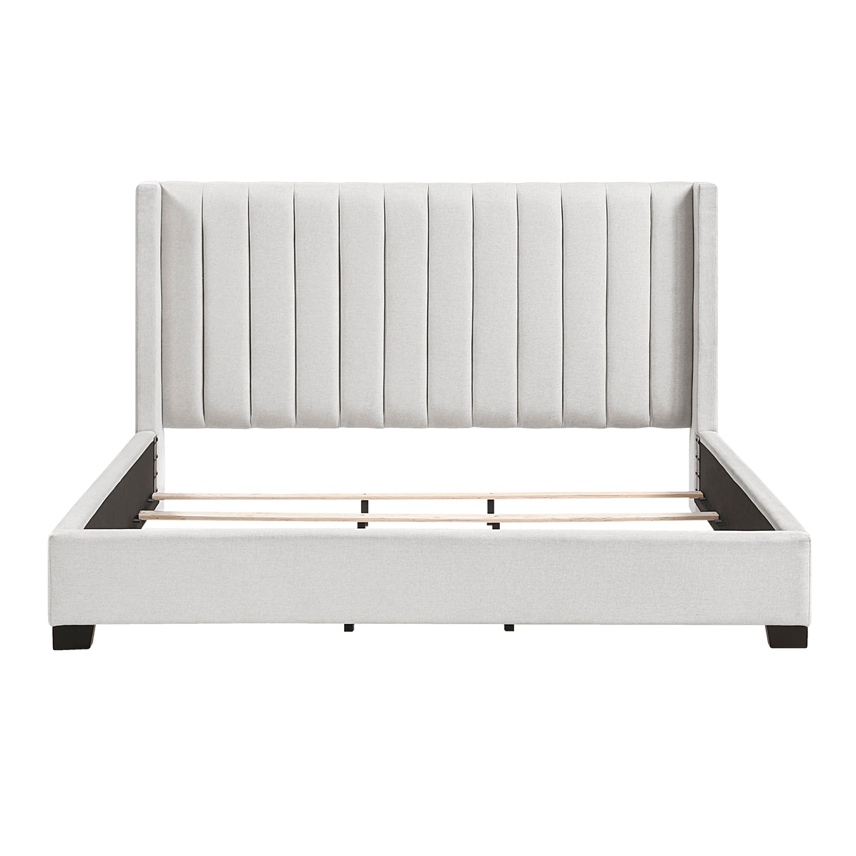Emerson Beige Upholstered King Bed from Homelegance - Luna Furniture