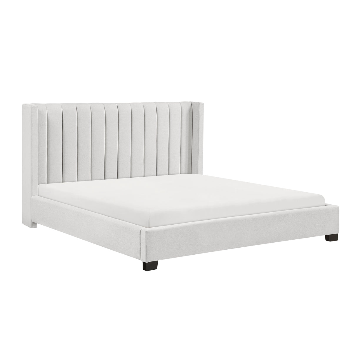 Emerson Beige Upholstered King Bed from Homelegance - Luna Furniture