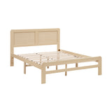 Carter Natural Queen Platform Bed from Homelegance - Luna Furniture
