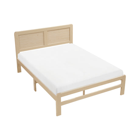 Carter Natural Queen Platform Bed from Homelegance - Luna Furniture