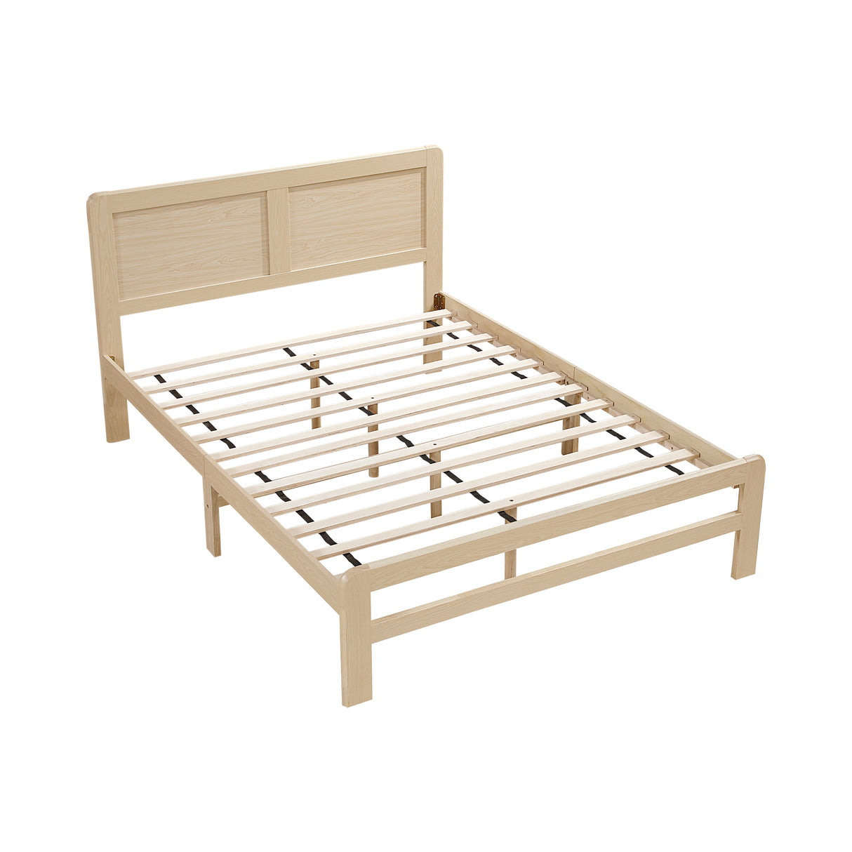 Carter Natural Queen Platform Bed from Homelegance - Luna Furniture