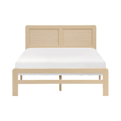 Emerson Beige Upholstered King Bed from Homelegance - Luna Furniture