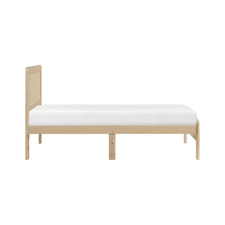 Fitzroy Gray Upholstered Queen Bed with Fireplace from Homelegance - Luna Furniture