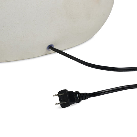 Allura Table Lamp in White Speckled Ceramic from Four Hands - Luna Furniture