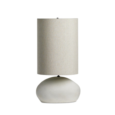 Allura Table Lamp in White Speckled Ceramic from Four Hands - Luna Furniture