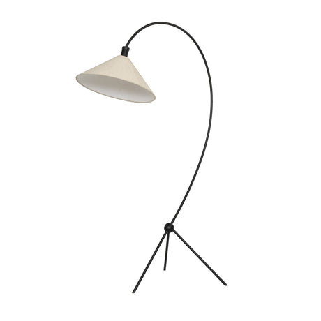 Emile Floor Lamp in Matte Black from Four Hands - Luna Furniture