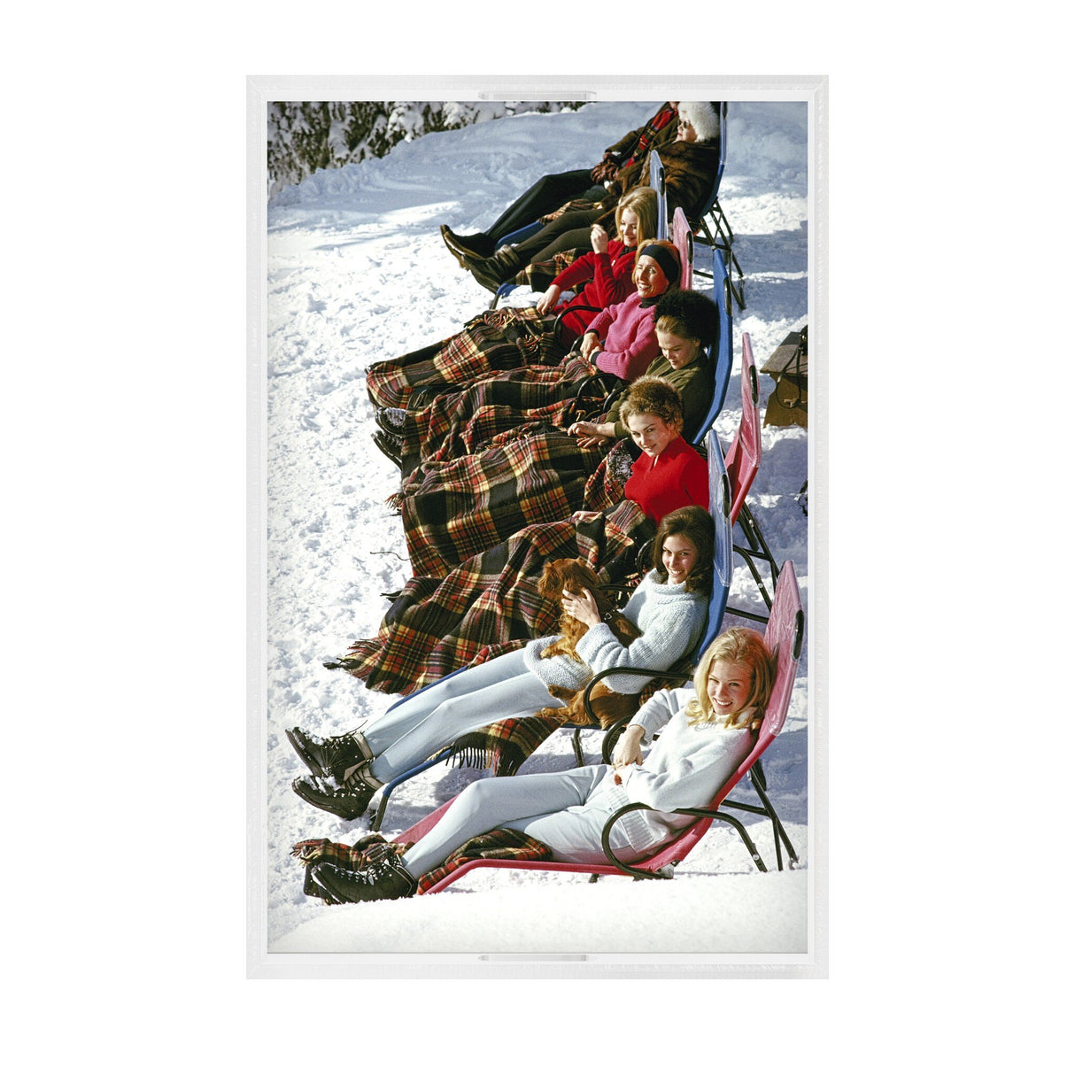 Apres Ski Tray by Slim Aarons in 1/4" Clear Cast Acrylic from Four Hands - Luna Furniture