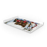 Apres Ski Tray by Slim Aarons in 1/4" Clear Cast Acrylic from Four Hands - Luna Furniture