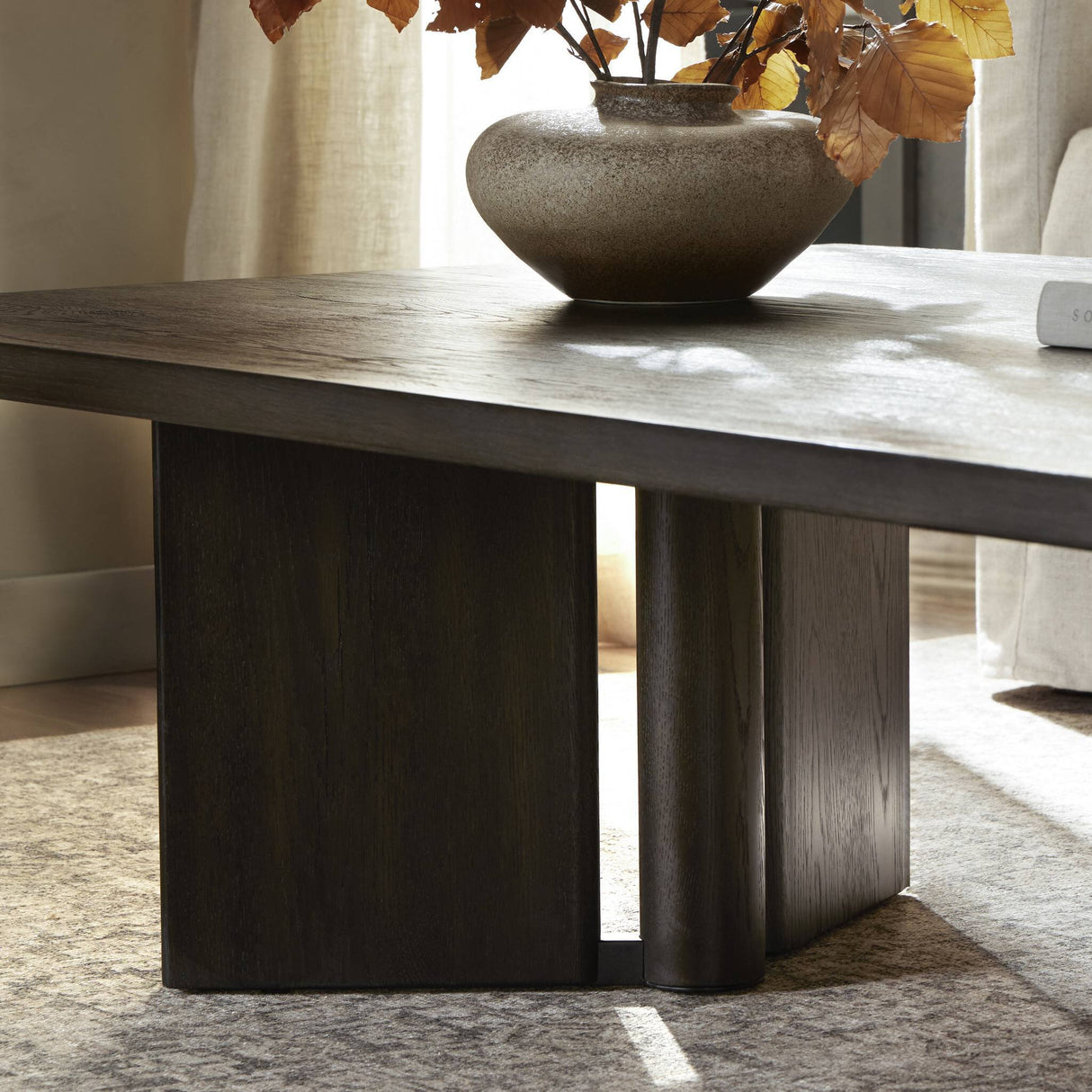 Huxley Coffee Table in Smoked Black Veneer from Four Hands - Luna Furniture