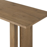 Huxley Console Table in Rubbed Light Oak Veneer from Four Hands - Luna Furniture