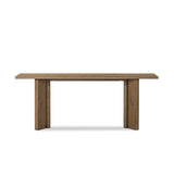 Huxley Console Table in Rubbed Light Oak Veneer from Four Hands - Luna Furniture