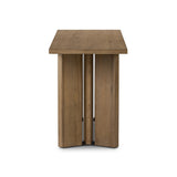 Huxley Console Table in Rubbed Light Oak Veneer from Four Hands - Luna Furniture