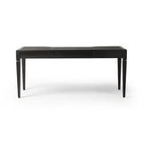 Claude Desk in Distressed Black Oak Veneer from Four Hands - Luna Furniture