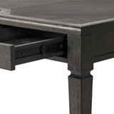 Claude Desk in Distressed Black Oak Veneer from Four Hands - Luna Furniture