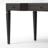 Claude Desk in Distressed Black Oak Veneer from Four Hands - Luna Furniture
