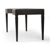 Claude Desk in Distressed Black Oak Veneer from Four Hands - Luna Furniture