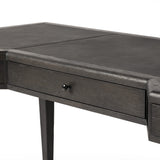 Claude Desk in Distressed Black Oak Veneer from Four Hands - Luna Furniture