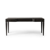 Claude Desk in Distressed Black Oak Veneer from Four Hands - Luna Furniture