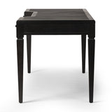 Claude Desk in Distressed Black Oak Veneer from Four Hands - Luna Furniture